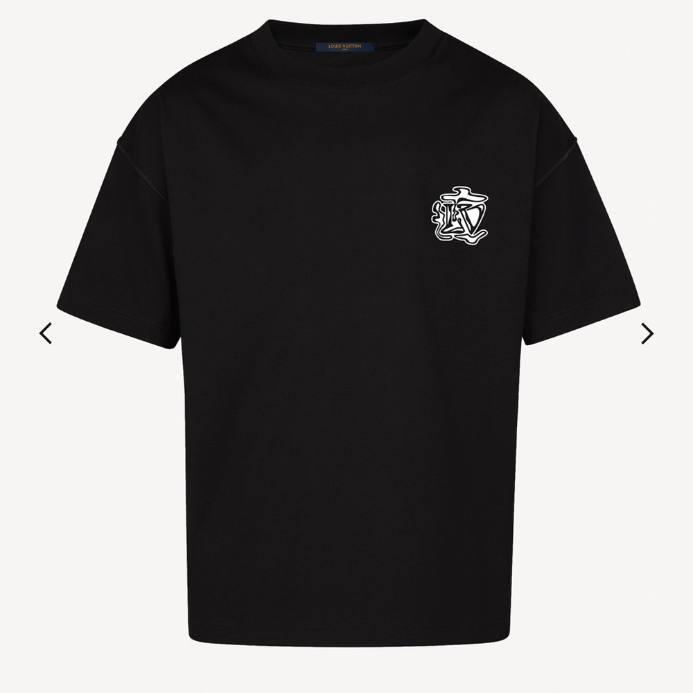 LV SMOKE PRINTED TEE, Size Medium